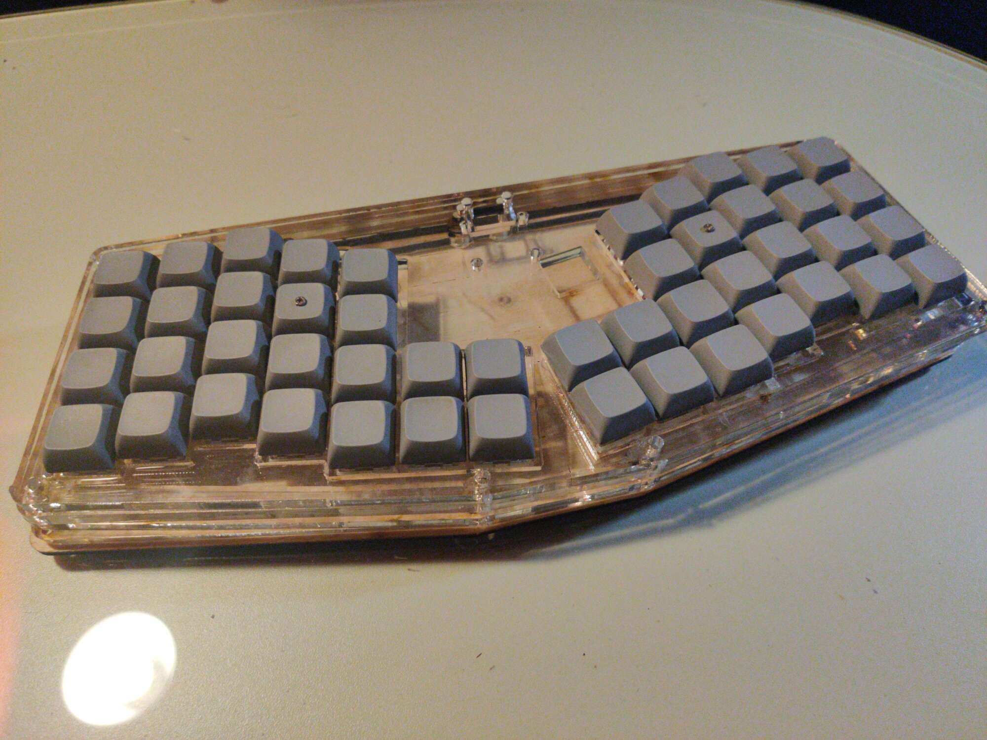 Picture of the in-progress atreides keyboard